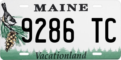 ME license plate 9286TC