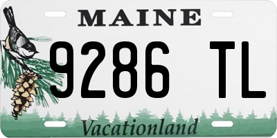 ME license plate 9286TL