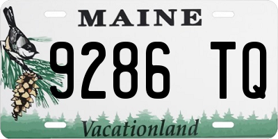 ME license plate 9286TQ