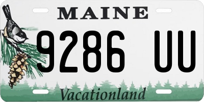 ME license plate 9286UU