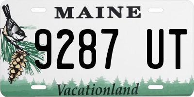 ME license plate 9287UT