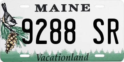ME license plate 9288SR