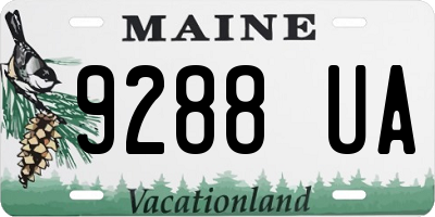 ME license plate 9288UA