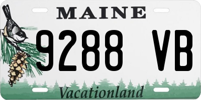 ME license plate 9288VB