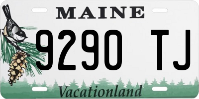 ME license plate 9290TJ