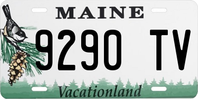 ME license plate 9290TV