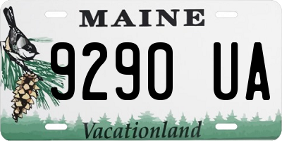 ME license plate 9290UA