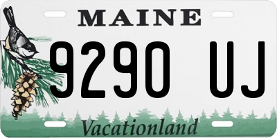 ME license plate 9290UJ