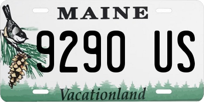 ME license plate 9290US