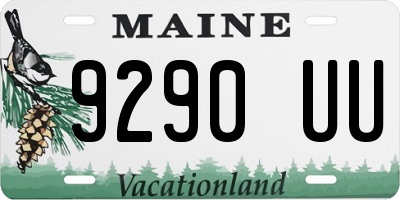 ME license plate 9290UU