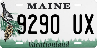 ME license plate 9290UX