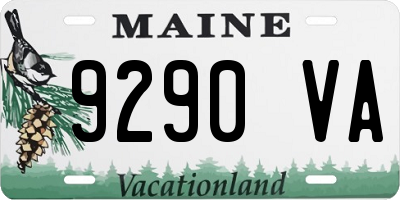 ME license plate 9290VA