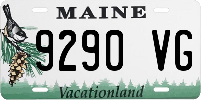 ME license plate 9290VG