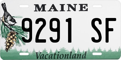 ME license plate 9291SF