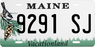 ME license plate 9291SJ