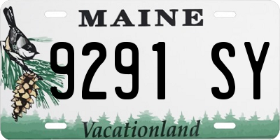 ME license plate 9291SY