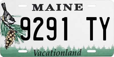 ME license plate 9291TY