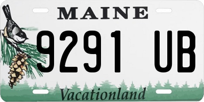 ME license plate 9291UB