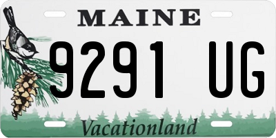 ME license plate 9291UG