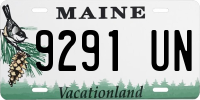 ME license plate 9291UN