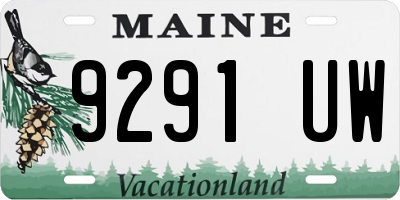 ME license plate 9291UW