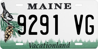 ME license plate 9291VG