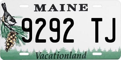 ME license plate 9292TJ
