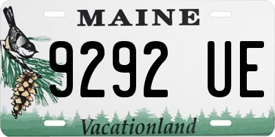 ME license plate 9292UE