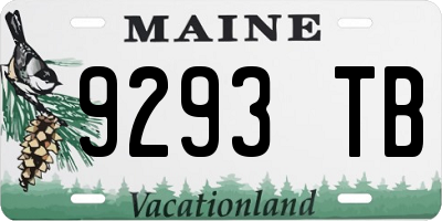 ME license plate 9293TB