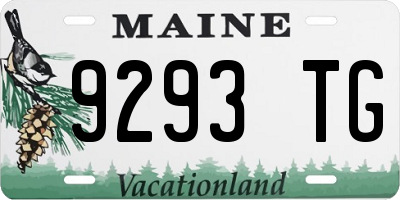 ME license plate 9293TG