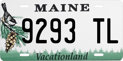 ME license plate 9293TL