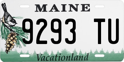 ME license plate 9293TU