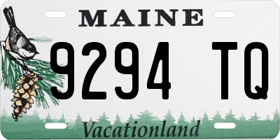 ME license plate 9294TQ