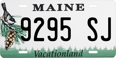 ME license plate 9295SJ
