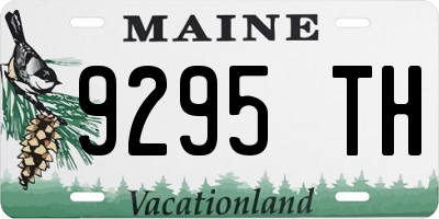 ME license plate 9295TH