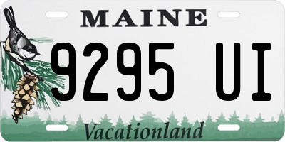 ME license plate 9295UI