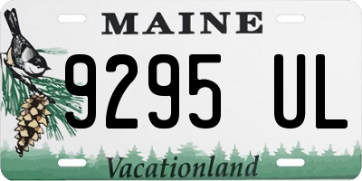 ME license plate 9295UL