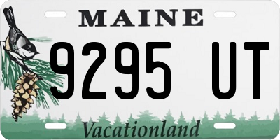 ME license plate 9295UT