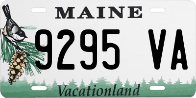ME license plate 9295VA