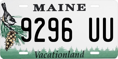 ME license plate 9296UU