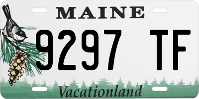 ME license plate 9297TF