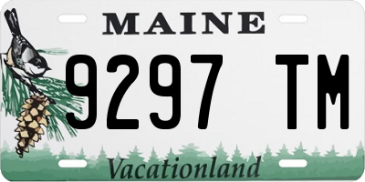 ME license plate 9297TM