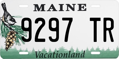 ME license plate 9297TR