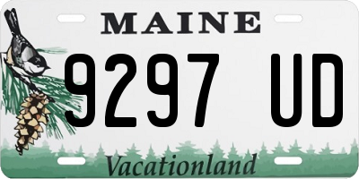 ME license plate 9297UD