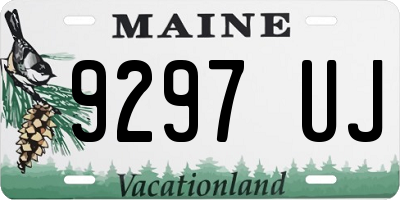 ME license plate 9297UJ