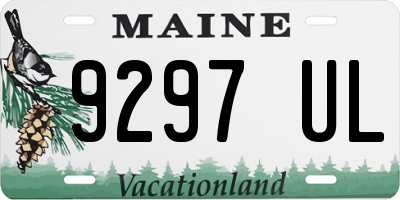 ME license plate 9297UL