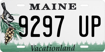 ME license plate 9297UP