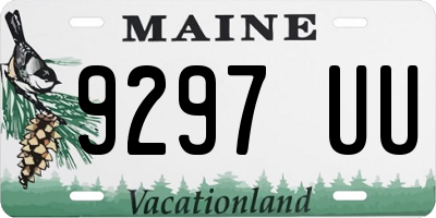 ME license plate 9297UU