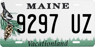 ME license plate 9297UZ