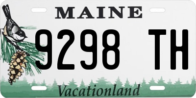 ME license plate 9298TH